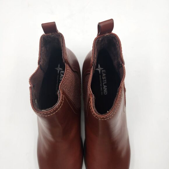 Eastland Womens 9.5M Jasmine Ankle Booties Brown Faux Leather Pull On Casual - Picture 13 of 16